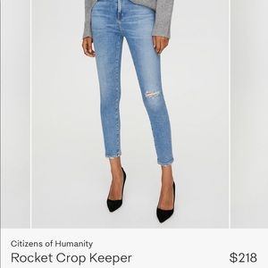 Citizen of Humanity Mid Rise Rocket Crop